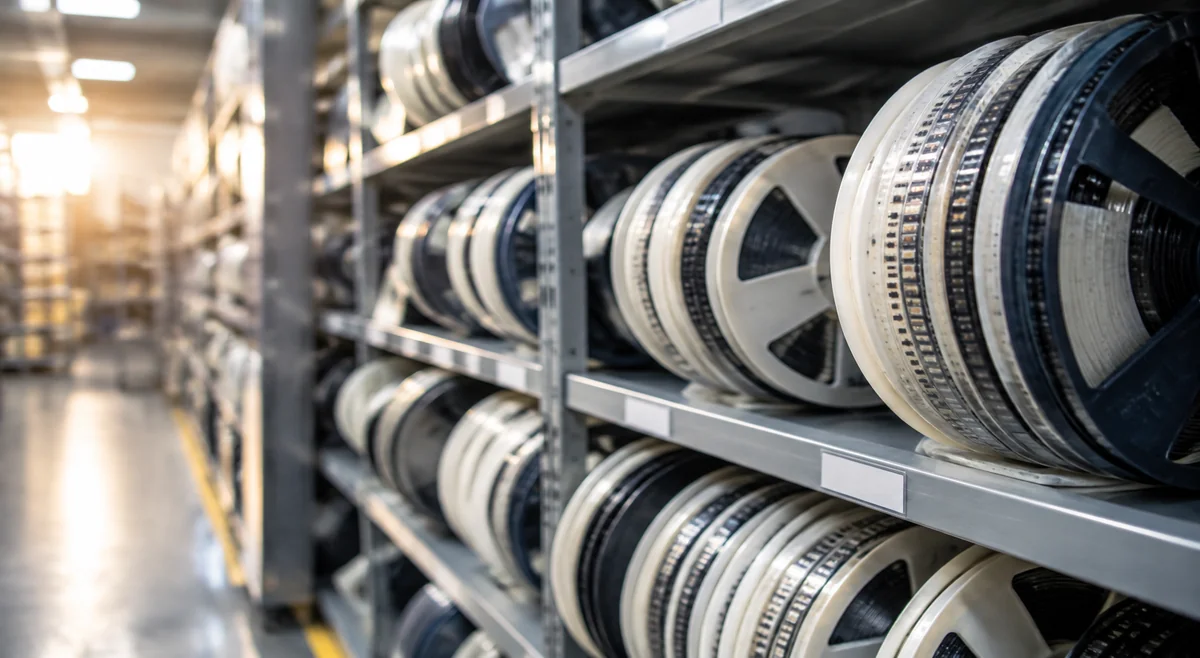 Reels of MLCC chip capacitors stacked in a distribution warehouse